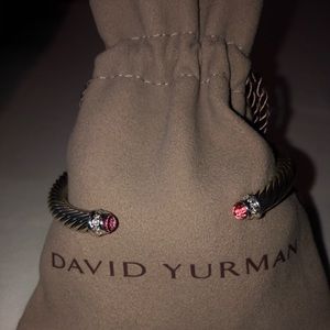 Pink David Yurman 5mm cable bracelet